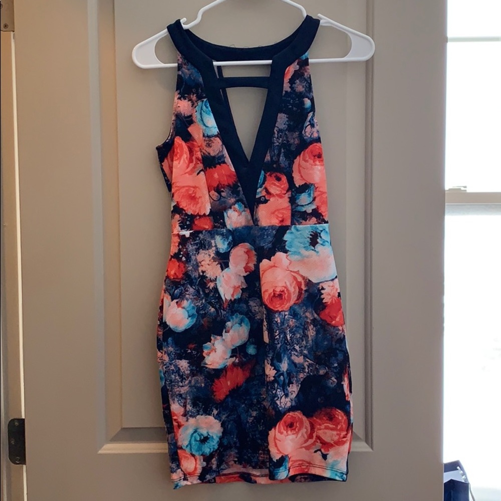 Form fitting dress.